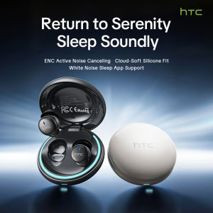 HTC NE92 Sleeping Mini Bluetooth Earphones TWS Wireless Headphones With Mic Noise Reduction Soft In-Ear Earbuds