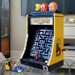 Advanced Difficulty Arcade Game Machine Model Assembly Toy Gift for Boys Adult High Difficulty Pac-Man Block Building Toy