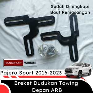 Breket Besi Towing Depan Arb Pajero Sport 2016 2023 Dudukan Tanduk Depan