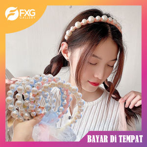 FXG - Bando Mutiara Rambut iKat Premium Gaya Korea Bondu Anak Perempuan & Wanita Dewasa BND12