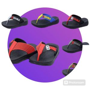 Double รองเท้าแตะหูหนีบเด็กยี่ห้อ Double รุ่น TK588-1 size 24-35 คละสี