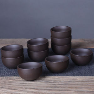 Purple Sand Small Teacup Suit 6 PCs Tea Cup Kung Fu Tea Cup 10 PCs Tea Cup Tea Set Chinese Style For Home Single