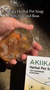 【Buy 1 Take 2】Akiika Herbal Pet Soap 200g Sterilization for Dogs and Cats 100% Natural Handmade  Anti-Parasitic Deodorization