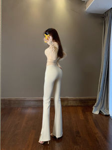Siri Three-Color Cloud Cotton Flared Pants High Waist Slimming Leg Lengthening Personality Casual Wide Leg Long Pants
