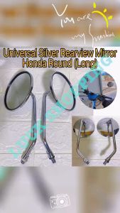 Motorcycle Honda Round Circle Long Stem Side Mirror