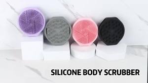 REVO P-1 2-in-1 Silicone Bath Brush & Loofah Dual-Sided Body Scrubber