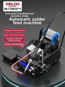 DELIXI | Automatic Small Soldering Machine Add Send Solder Iron Foot Pedal Control