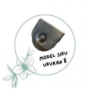 Roda Pintu Pagar Gerbang Rumah Bahan Besi Cor Ukuran 6 7 8 dan 10