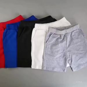 Childrens White Shorts Cotton Summer New Boys and Girls Cropped Shorts Toddler Children Teens Student Loose Shorts