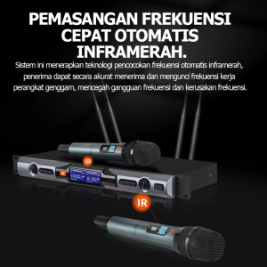 mic wireless JBL/original VM-X9vocal suara terbaik Dual handheld microphone wireless mic karaoke