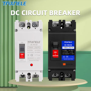 TAXNELE แผงโซล่าเซลล์ DC แบบ100A160A 150A 125A 2P 250A 200A 600V 1000V DC ตัวเรือนเครื่องตัดวงจรขึ้นรูปพลังงานแสงอาทิตย์ป้องกันการโอเวอร์โหลด PV
