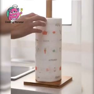 MONSTER Kitchen Towel Roll Cloths Dry Washable Disposable Dish Paper Towel 50 Pcs l Lap Tisu Kain Dapur l 一次性懒人厨房抹布