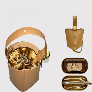 WENJING | Acetate Satin Lining for Loewe Pebble Bucket Light