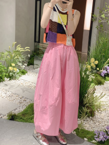 Shalldoer | ชุดสองชิ้นแฟชั่นฤดูร้อนสำหรับผู้หญิง ชุดเสื้อกั๊กแขนกุดและกางเกงขากว้างสีบล็อกลายสก็อต ชุดลำลอง ชุดสองชิ้น