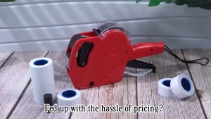 MX-5500 Price Tag Gun Price Labeller With Labels Introductory Package (Give Ink Roll Paper)