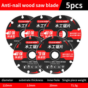 deli | 2/5/10pcs 110mm 4" Circular Saw Blade Grinding Wheel Woodworking Metal Cutting Disc for Iron Metal PVC Cut Woodworking Accessori
