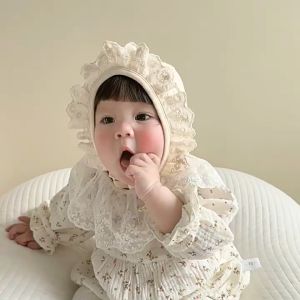 WONDER STACY Topi anak perempuan motif korean 2 - 18 Bulan | Kupluk bayi perempuan lucu motif korea