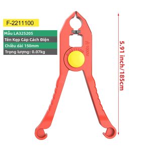 LAOA | LAOA 1000V Kìm Kẹp Điện Cách Điện Kìm Mở Lớn Kẹp Dây Cáp Kẹp Kết Nối Giá Đỡ Ambidextrous Tay Cầm Uốn Cong Dụng Cụ