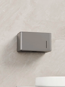 High end bathroom tissue box / toilet paper storage box / non perforated wall mounted roll paper box