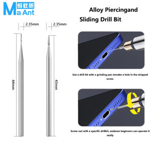 Maant/lanrui U8 Alloy Sliding Thread Drill Bit Set 2Pcs Stripped Screw Removal Tool Easy Reverse out Damaged Screws