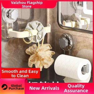 QUEZHOU | Suction-Mounted Movable Bathroom Paper Holder