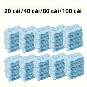 20/100 Chiếc Khăn Lau Bụi Tĩnh Điện Chất Liệu Sợi Nhỏ Loại Bỏ Bụi Dễ Dàng Cho Rèm Cửa Nội Thất - Khăn Lau Bụi Dùng Một Lần