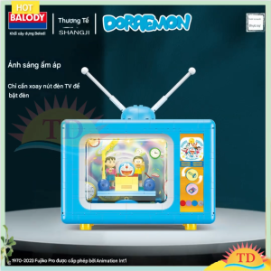 TV cổ máy thời gian Doraemon Lắp Ráp BALODY - Âm Nhạc & Đèn Phong Cách Cổ Điển