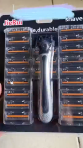 Dao Cạo Râu Kèm 21 Lưỡi Cạo JieRui Cạo Râu Cực Sạch Không Gây Đau Rát Siêu Tiện Lợi