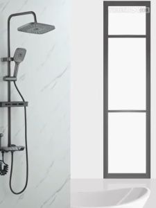 TISAS Stainless Steel Piano Key Design Shower Set For Bathroom Hot and Cold Complete Shower Set 4 in 1 With 4 Modes Water Outlet