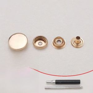 Invisible Metal Button round Copper Jeans Large Clothes Dark Button Sewing DIY Accessories round Copper Invisible Button