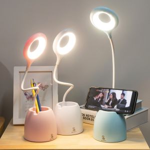 Đèn Bàn Siêu Sáng Đèn Để Bàn Học Đèn Cho Phòng Ngủ Đèn Ngủ Led Cảm Ứng USB Đèn Để Bàn Làm Mờ Vô Cấp Đèn Bảo Vệ Mắt Đèn Đọc Sách Giá Đỡ Đa Năng Tiện Dụng Đèn Để Bàn Có Giá Đỡ Bút