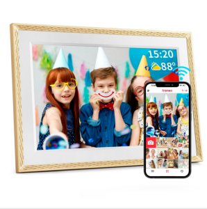 Frameo 10.1 Inch Digital Picture Frame，WiFi Electronic Frame，1280 * 800IPS HD Cloud Smart Digital Photo Frame32GB Storage Wall