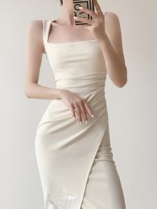 Off-Shoulder French Style Slimming Summer Dress