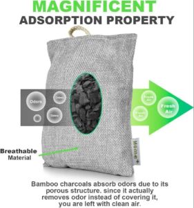 Bamboo Charcoal Bag Pack Sachet  Air Deodorant Air cleaner Dehumidifier Odor Remover Air fresh