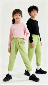 Leg-tie Casual Sports Pants Fashionable Childrens Cool Silk Pants - Gauze Cuffed Anti-mosquito Pants
