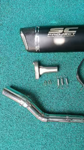 Nitobe (sc Project ) with silencer on YAmaha r15 v4 stainless elbow