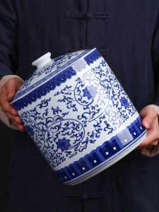 Ceramic Pu-erh Tea Storage Jar Large Capacity Sealed