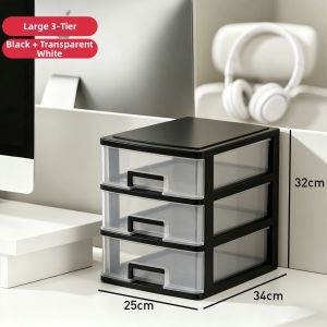 AMU·PIGGY | Transparent Desk Drawer-Style A4 File Organizer