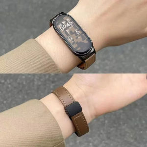 Magnetic Bracelet For Xiaomi Mi Band 8 9 Strap Slim Wristband Band For Xiaomi Mi Band 10 Women Correa Leather Silicone Watchband