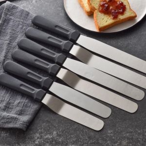 BY548 Pisau Poles Spatula buttercream stainless PLASTIK