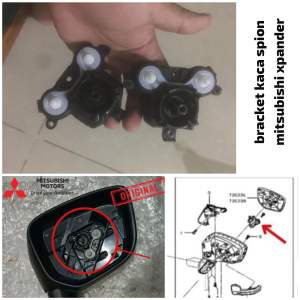 bracket kaca Spion electric retract bracket retrack kaca spion xpander mesin dudukan kaca mitsubishi expander original