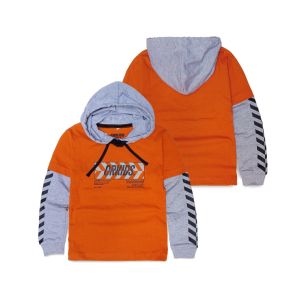 Kaos Hoodie Anak Laki-Laki Lengan Panjang Umur 12 Tahun: Baju Anak Distro Atasan Orkids Ramz Teracota