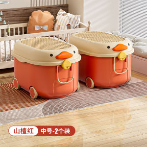 Large Capacity Childrens Toy Storage Box Home Organization Basket Clothes Book Sorting Box Cartoon Plastic Storage Container