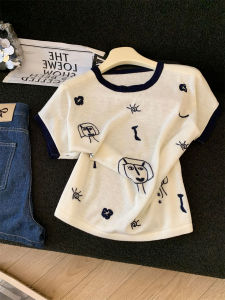 SHENGHUOYA | Design Cartoon Colorblock T-shirt