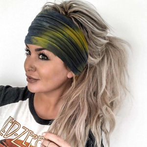 Elegant Boho Headband: 3PCS Elastic Wide Head Wraps for Sport & Yoga