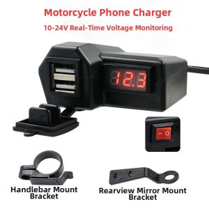 Waterproof USB Fast Charging Motorcycle Charger 12v