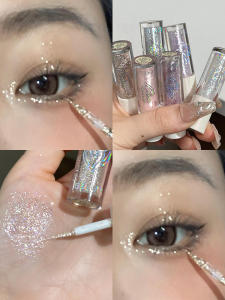 Niulang Flash Liquid Eye Shadow Monochrome Shiny Crystal Super Flash a Drop of Tears Pearl Thin and Glittering Diamond in the Debris Highlight Brightening Crouching Silkworm