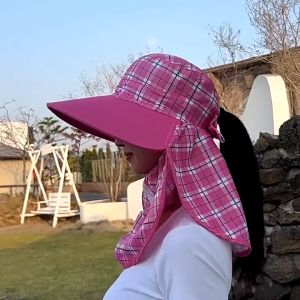 TOPI ANTI MATAHARI & TOPI PANTAI VISOR LIPAT WANITA