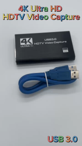 4K Ultra HD HDMI Video Capture Card Adapter Record Box USB3.0 4K Video Capture HDTV Support OBS