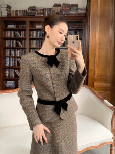 XXNING | Bộ Đầm Suông Phong Cách Cổ Điển Pháp